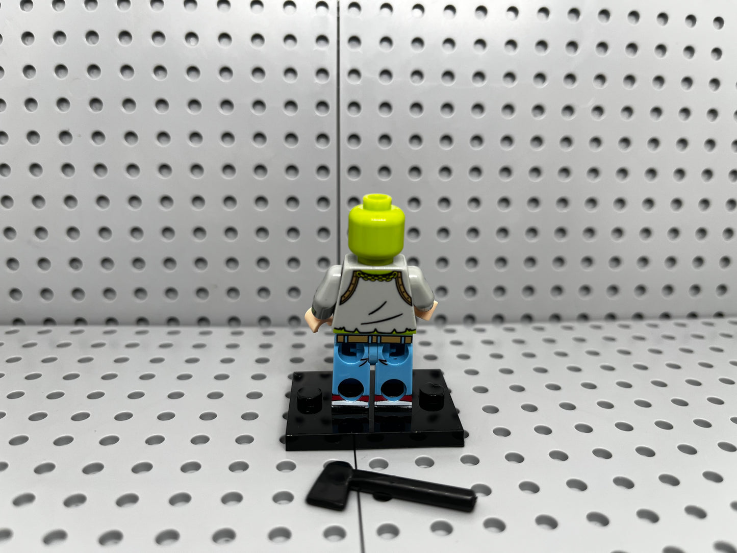 Green Zombie Custom Block-Style Figure