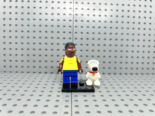 Mustached Family Man Custom Minifigure