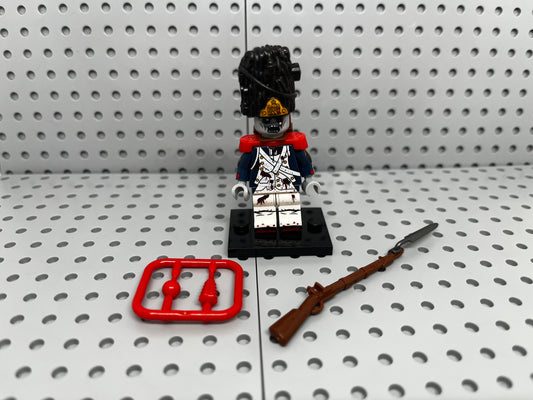 Old Guard Zombie Custom Block-Style Figure