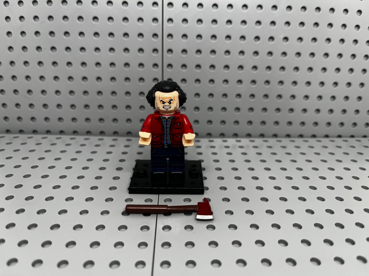 Axe Chopping Custom Block-Style Figure