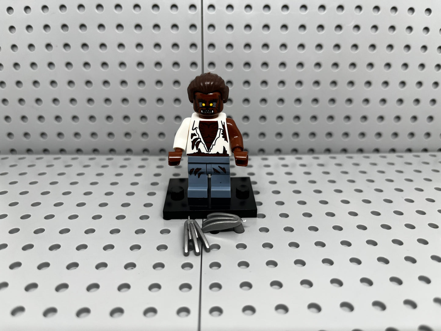 Wolf Man Custom Block-Style Figure