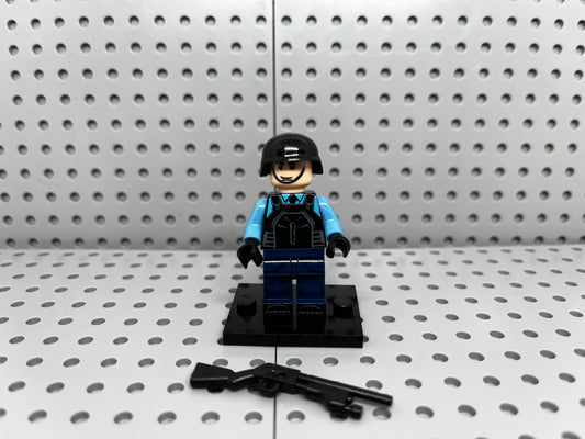 Hong Kong Police Custom Block-Style Figure