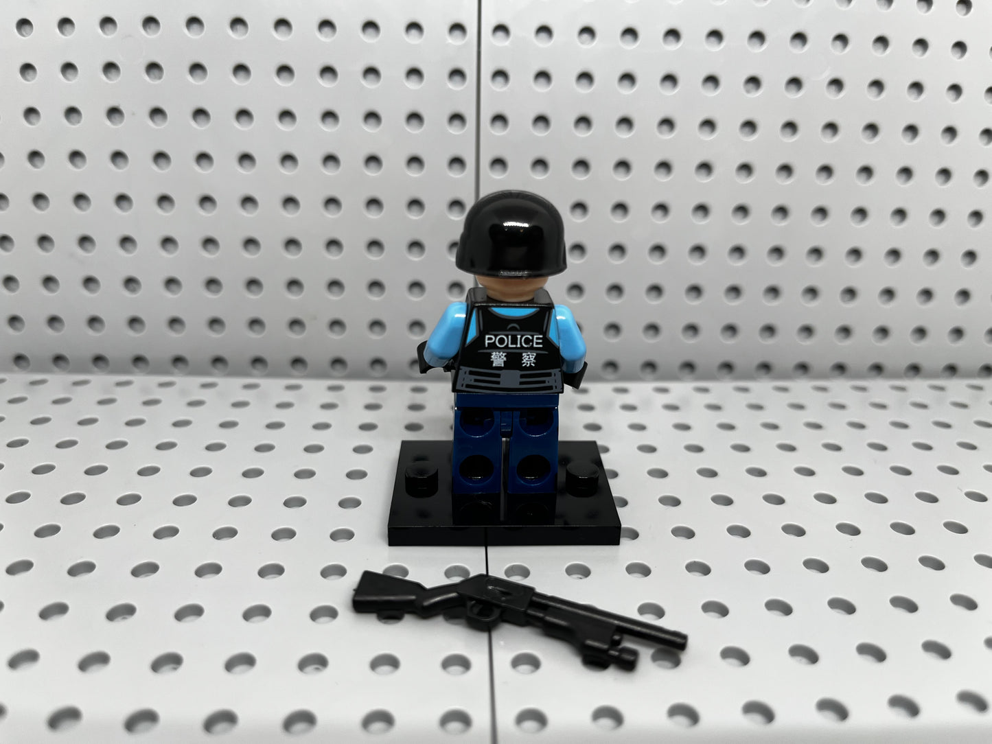Hong Kong Police Custom Block-Style Figure