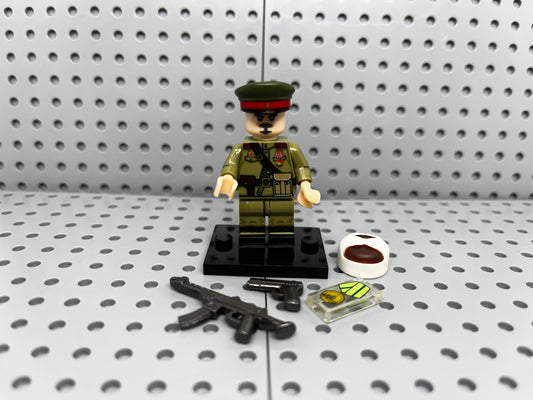 Russian Officer Soldier Custom Block-Style Figure