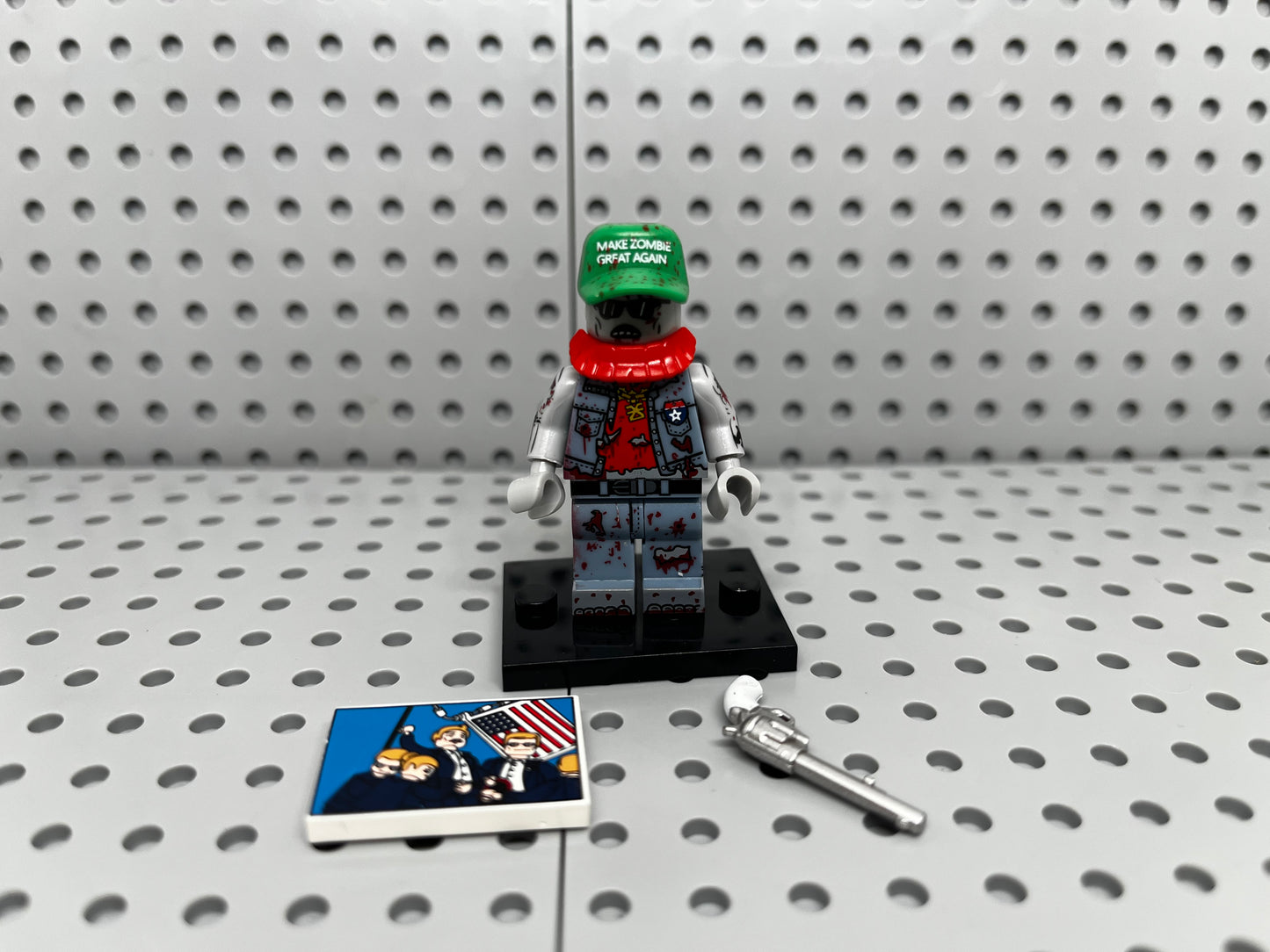 Trump Zombie Custom Minifigure