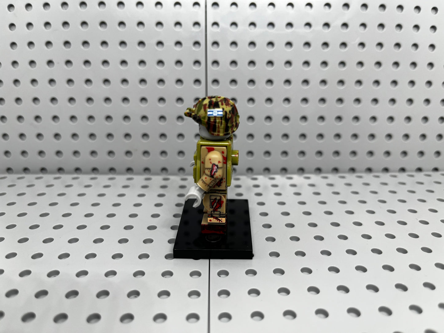 Zombie Soldier Custom Block-Style Figure