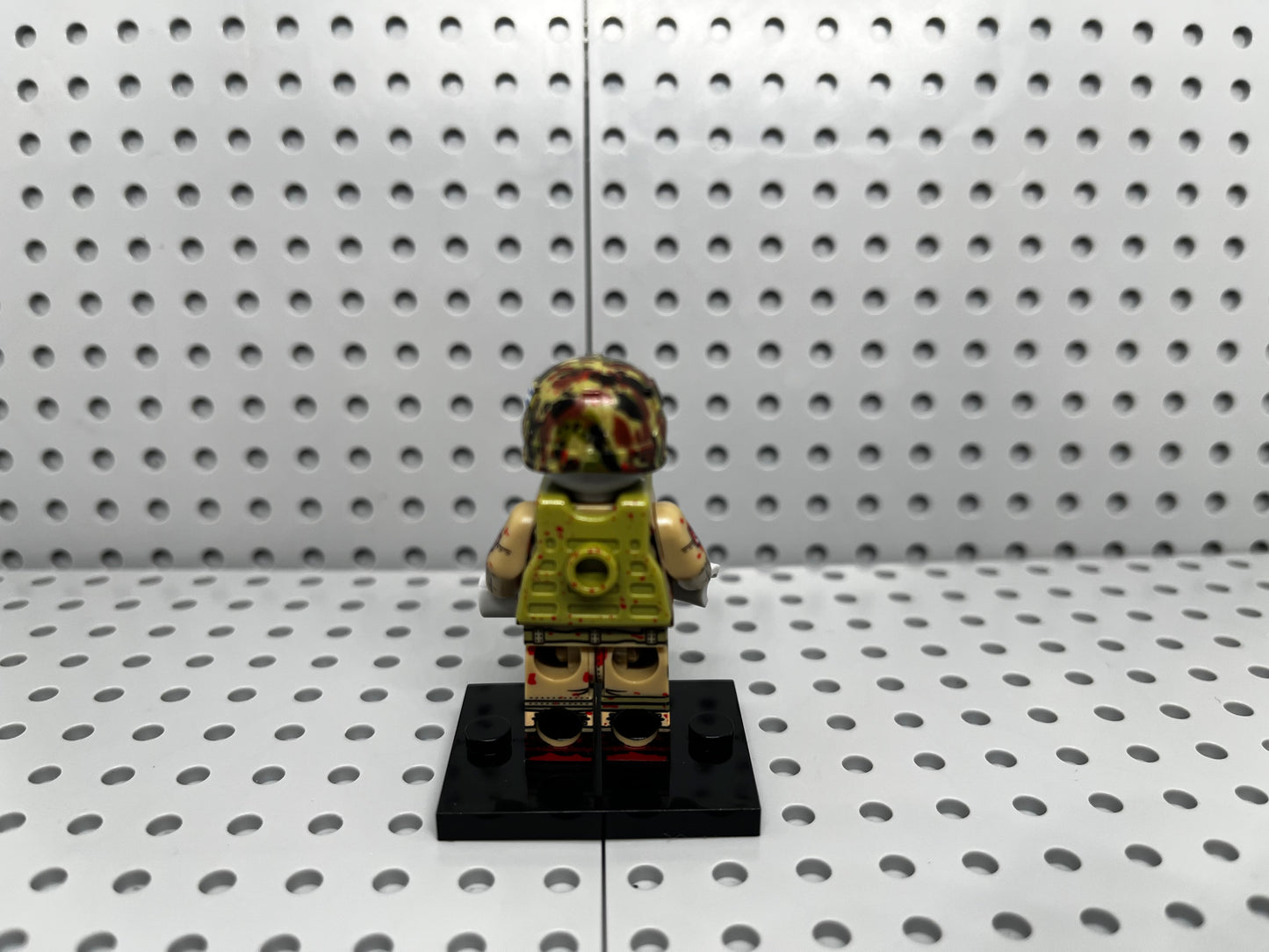 Zombie Soldier Custom Block-Style Figure
