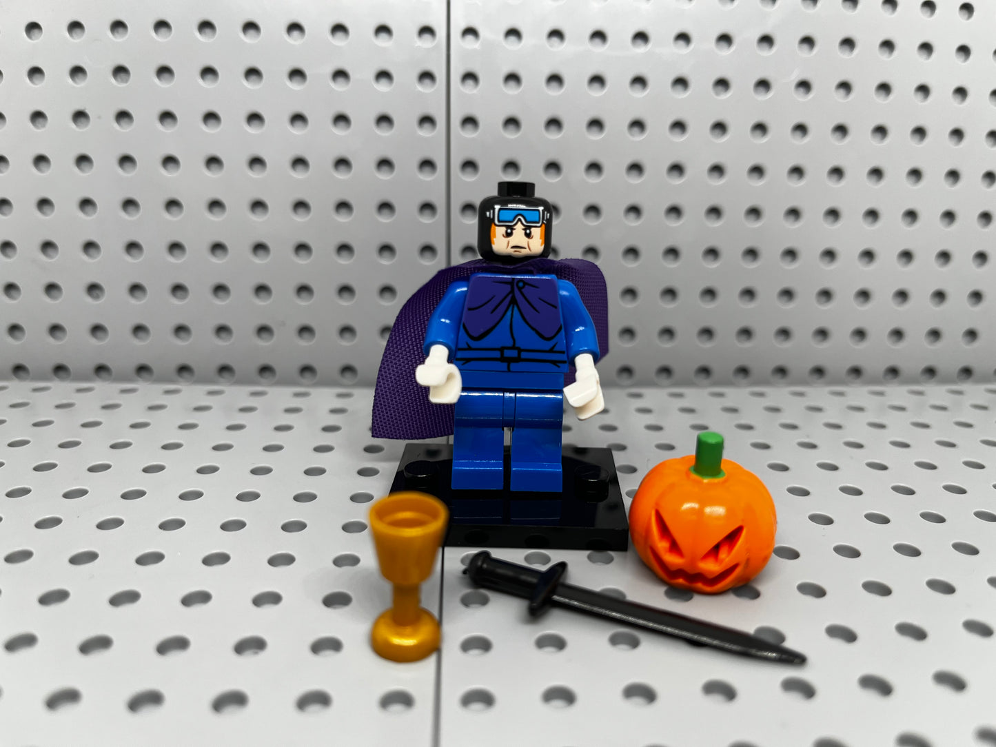 Pumpkin Man Custom Block-Style Figure