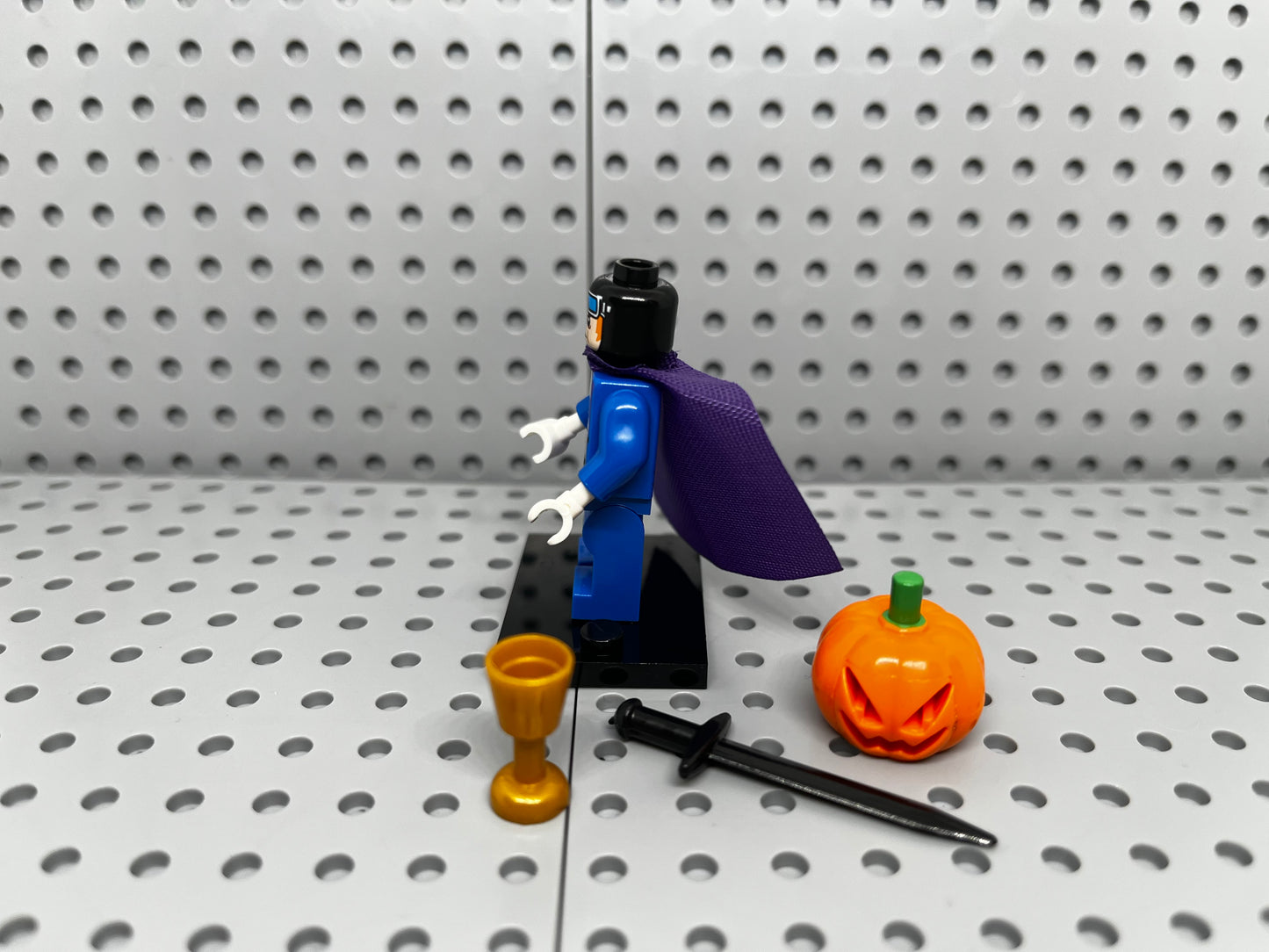 Pumpkin Man Custom Block-Style Figure