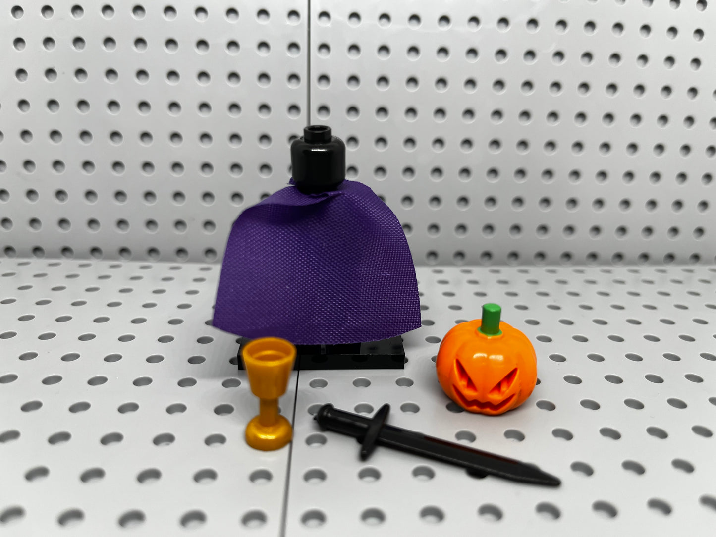 Pumpkin Man Custom Block-Style Figure