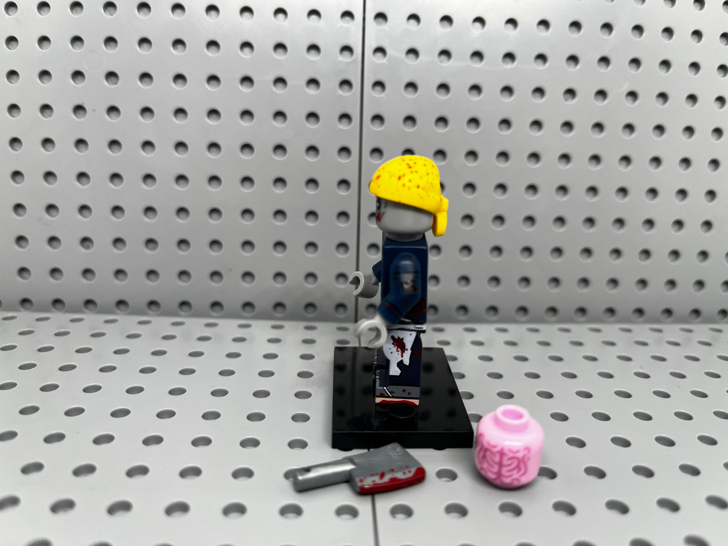 Zombie Chef Custom Block-Style Figure