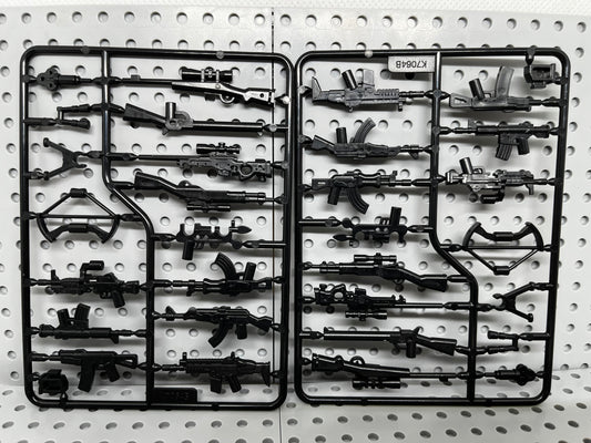Weapon Set 1 Custom Block-Style Figure