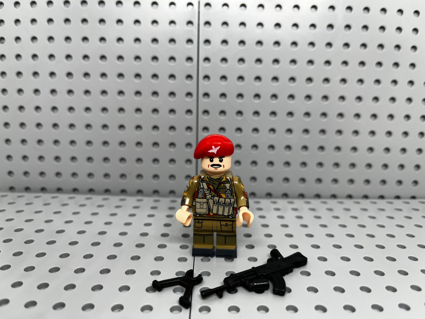 British Red Devil Support Soldier Custom Minifigure