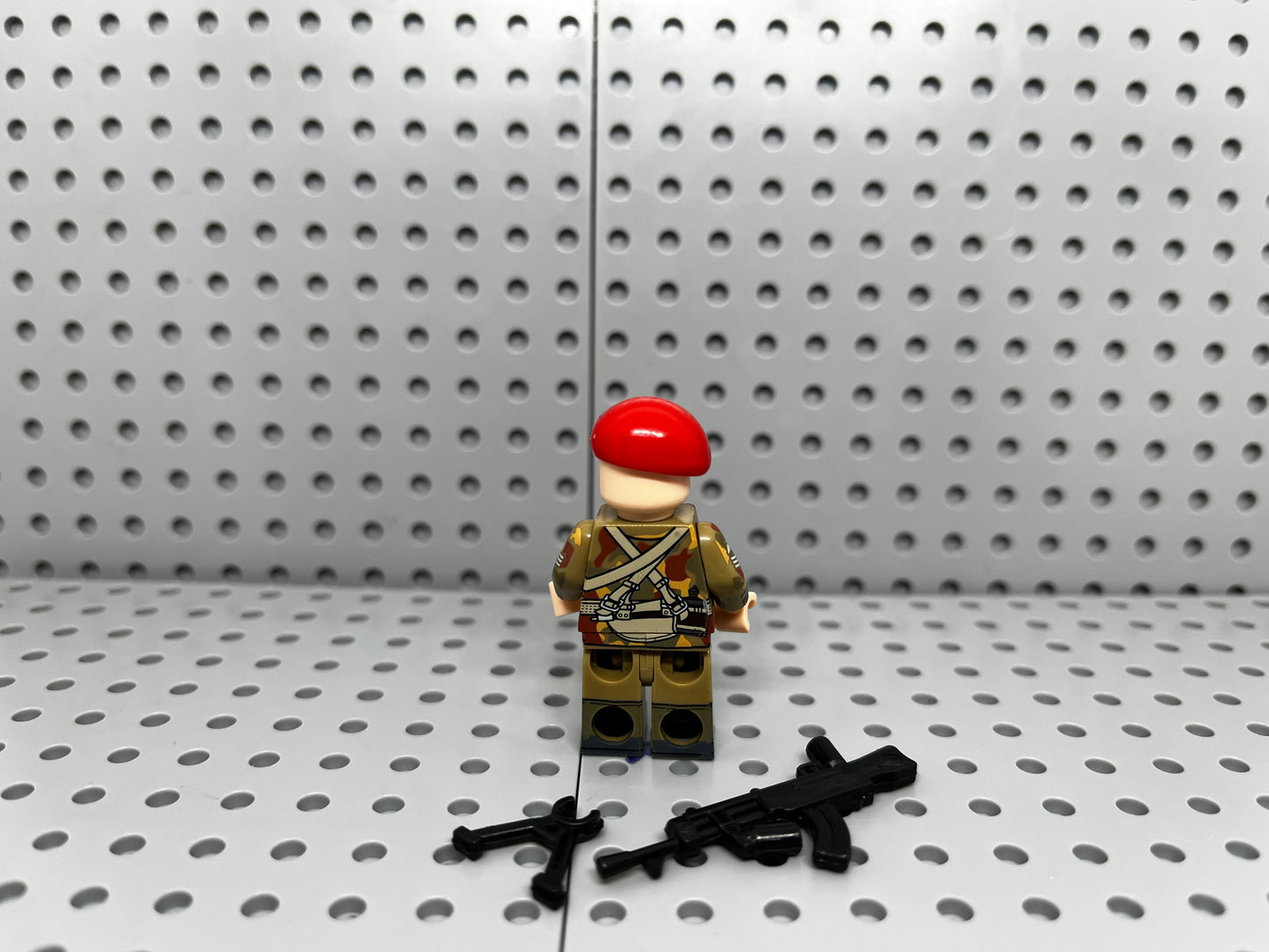 British Red Devil Support Soldier Custom Minifigure