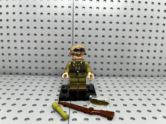 German Africa Korps Custom Block-Style Figure