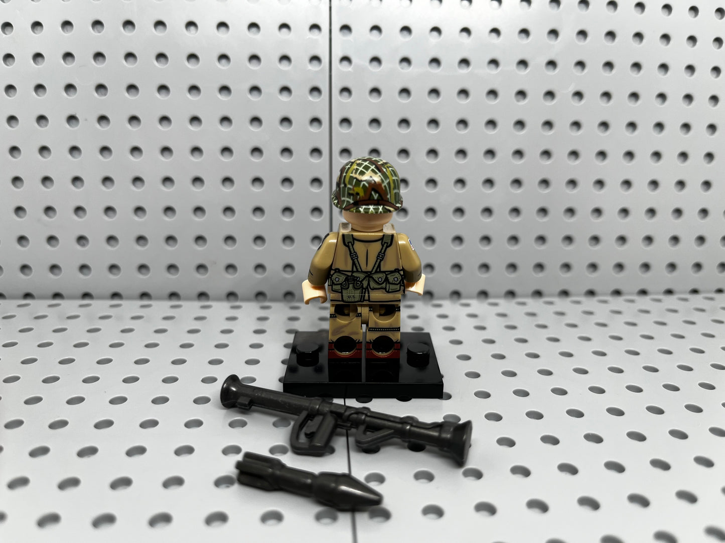 US Airborne Soldier Bazooka Custom Minifigure
