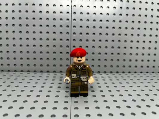 British Red Devils Officer Custom Block-Style Figure