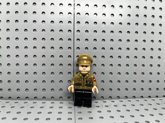 German Officer Custom Block-Style Figure