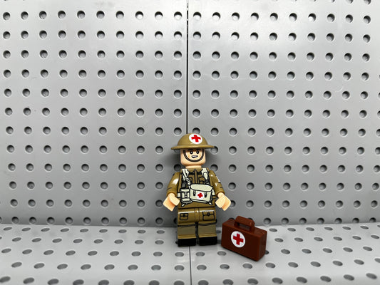 British Medic Custom Block-Style Figure