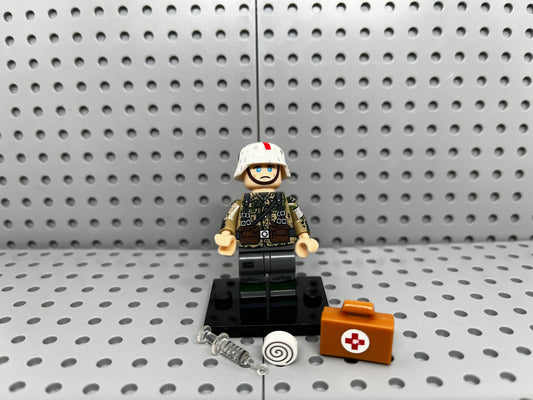 German Medic Custom Block-Style Figure