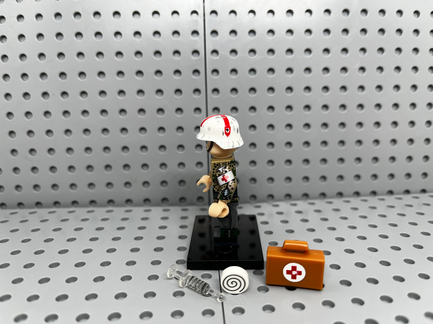 German Medic Custom Block-Style Figure