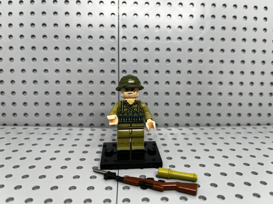 North Vietnam Rifleman Soldier Custom Block-Style Figure