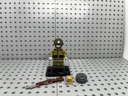 Russian Soldier Custom Block-Style Figure