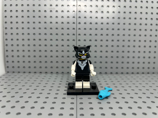 Cat Costume Person Custom Block-Style Figure