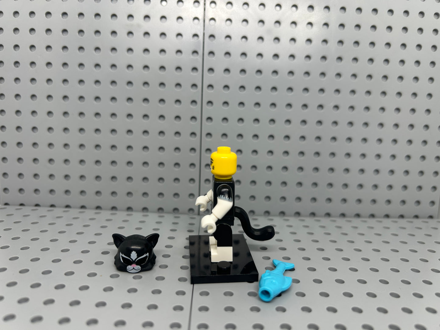 Cat Costume Person Custom Block-Style Figure