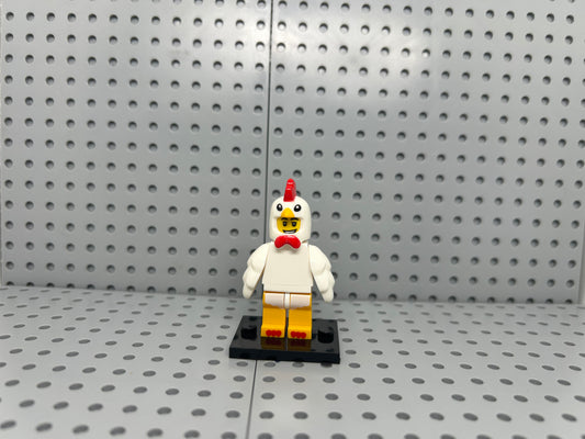 Chicken Costume Custom Block-Style Figure