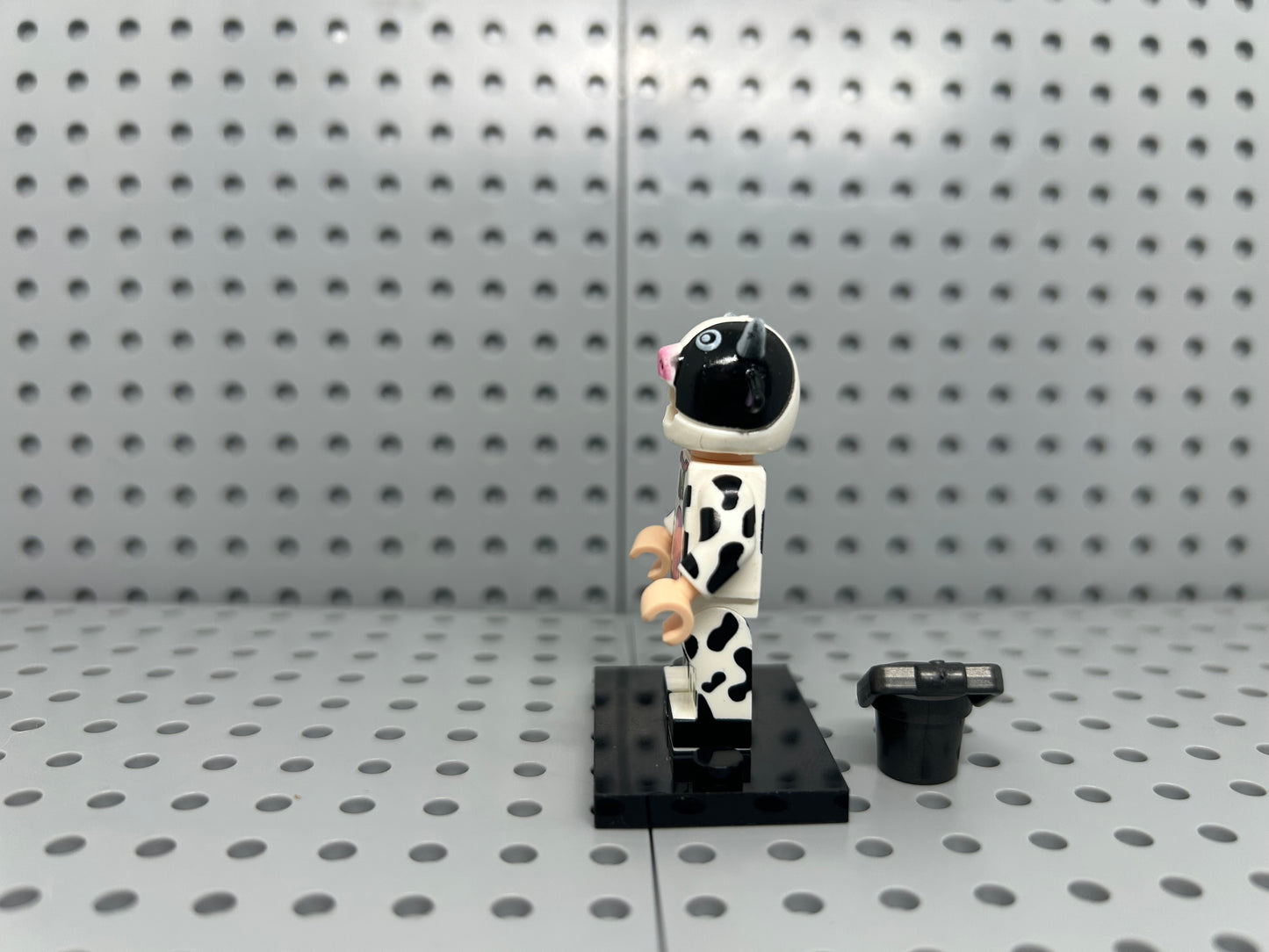 Cow Costume Character Custom Block-Style Figure