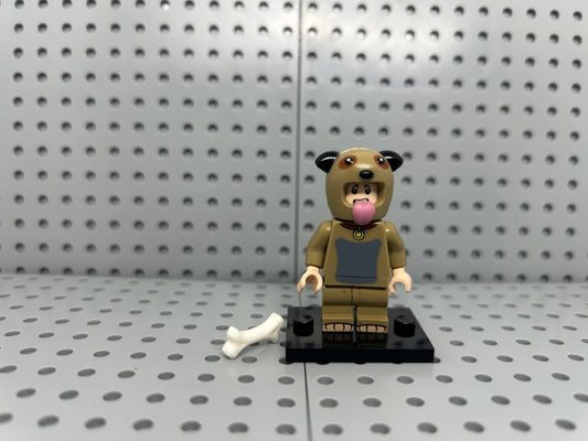 Dog Costume Person Custom Block-Style Figure