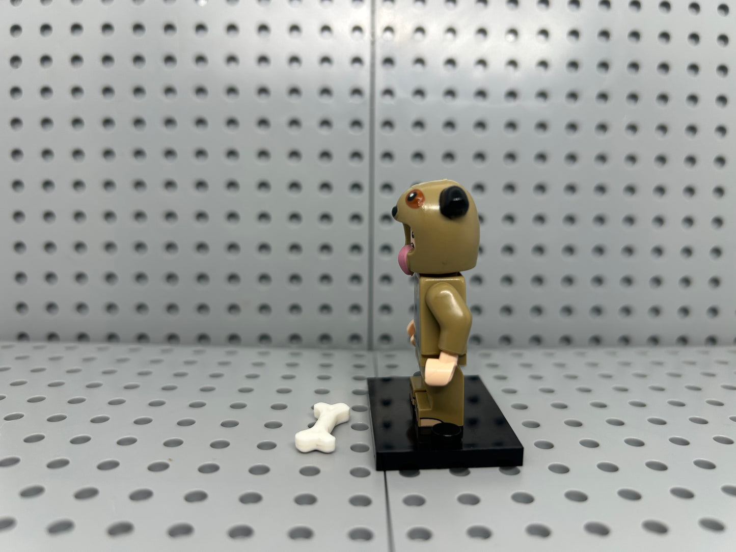 Dog Costume Person Custom Block-Style Figure