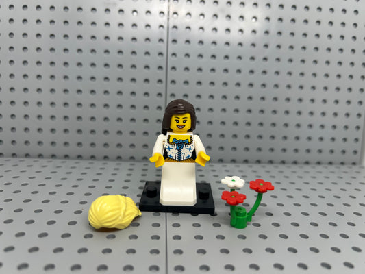 Wedding Bride Custom Block-Style Figure