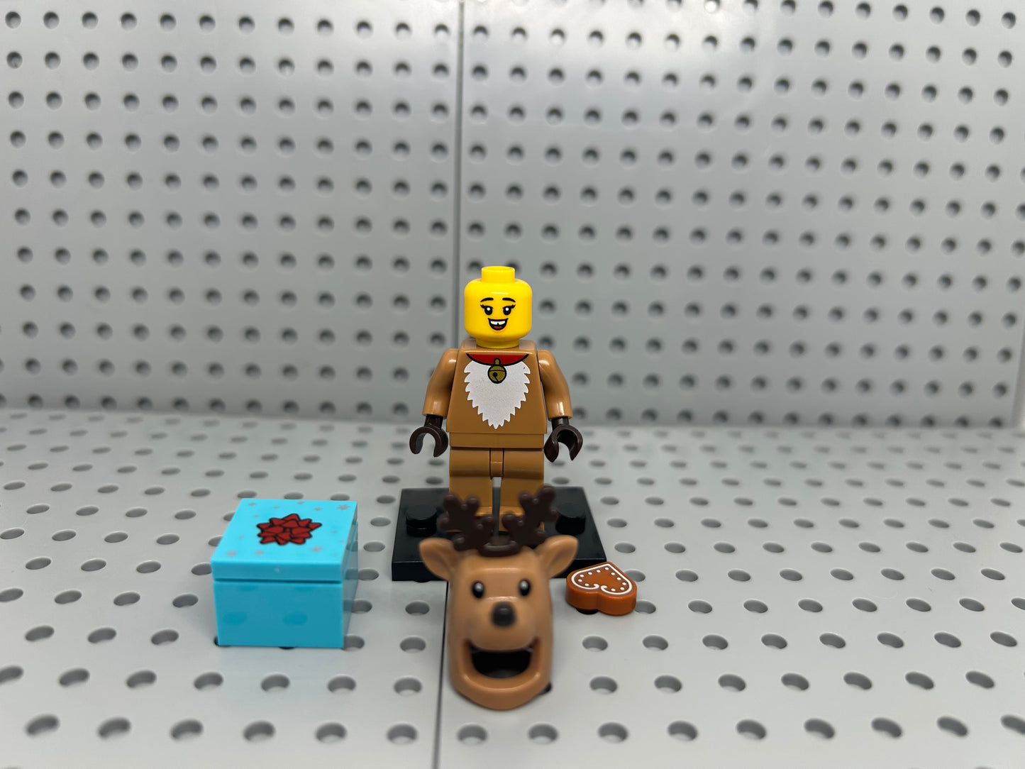 Christmas Costume Reindeer Custom Minifigure