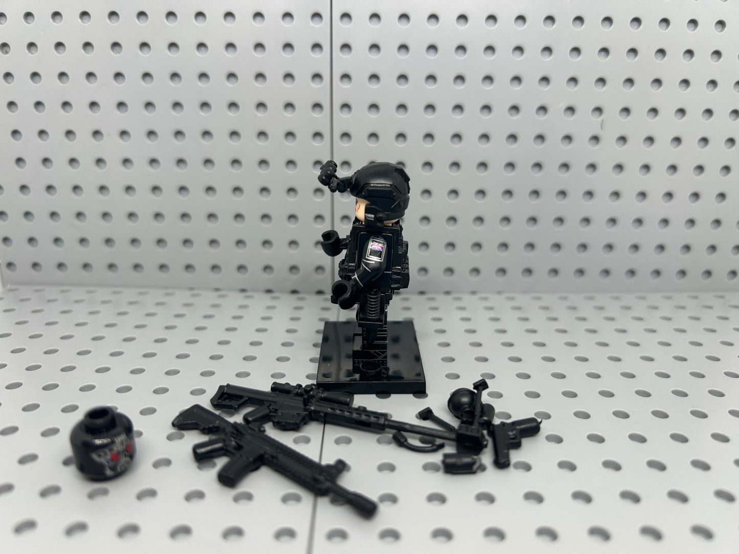 Black Ops Soldier Custom Block-Style Figure