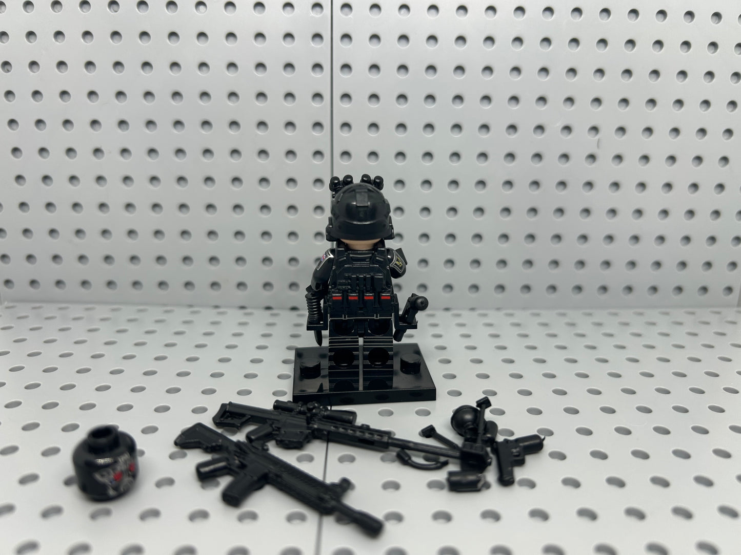 Black Ops Soldier Custom Block-Style Figure