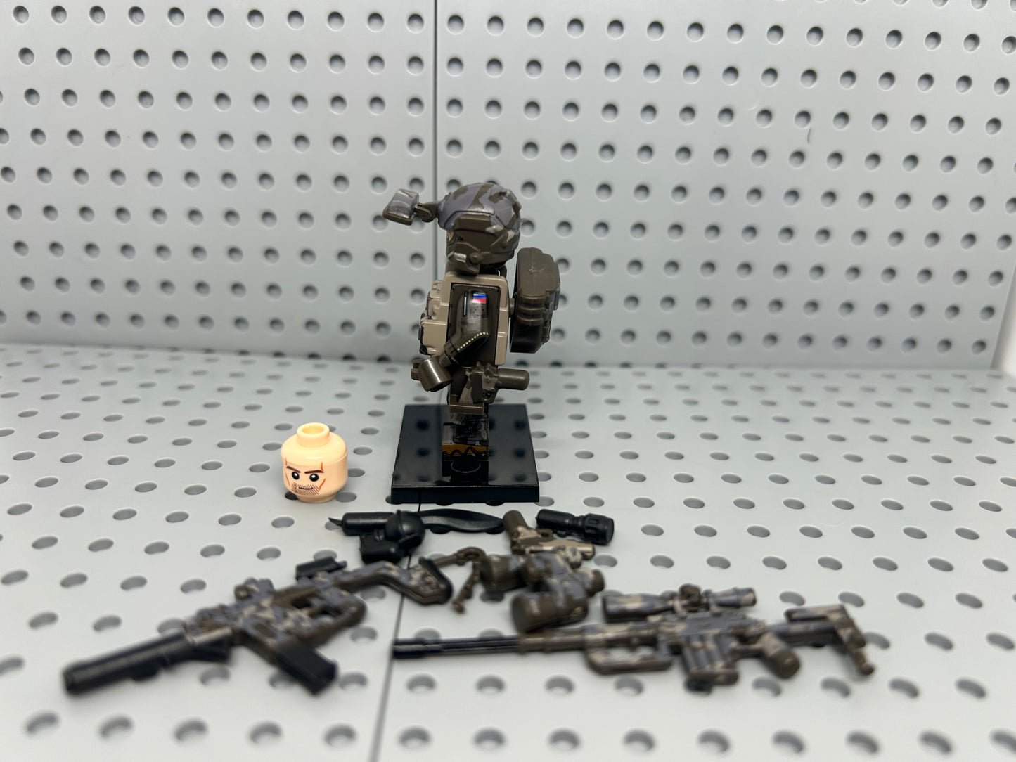 US Multicam Urban Soldier Custom Block-Style Figure