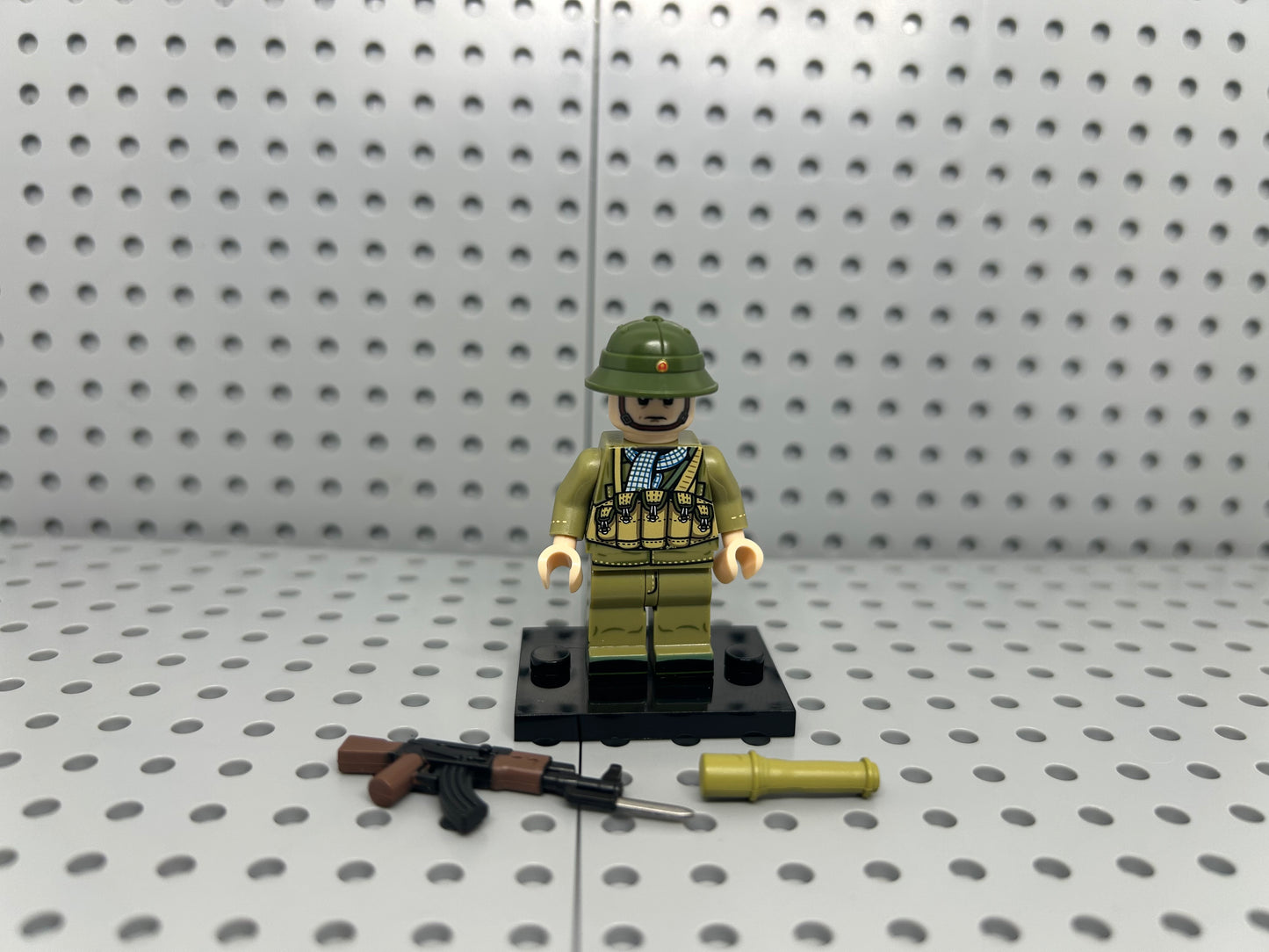 North Vietnam Rifleman Soldier Custom Block-Style Figure