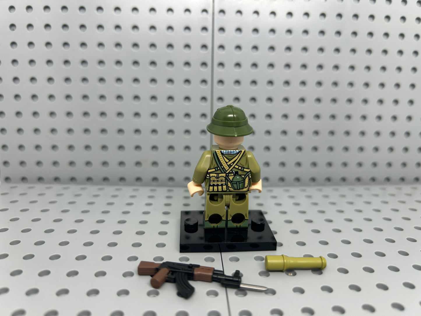 North Vietnam Rifleman Soldier Custom Block-Style Figure