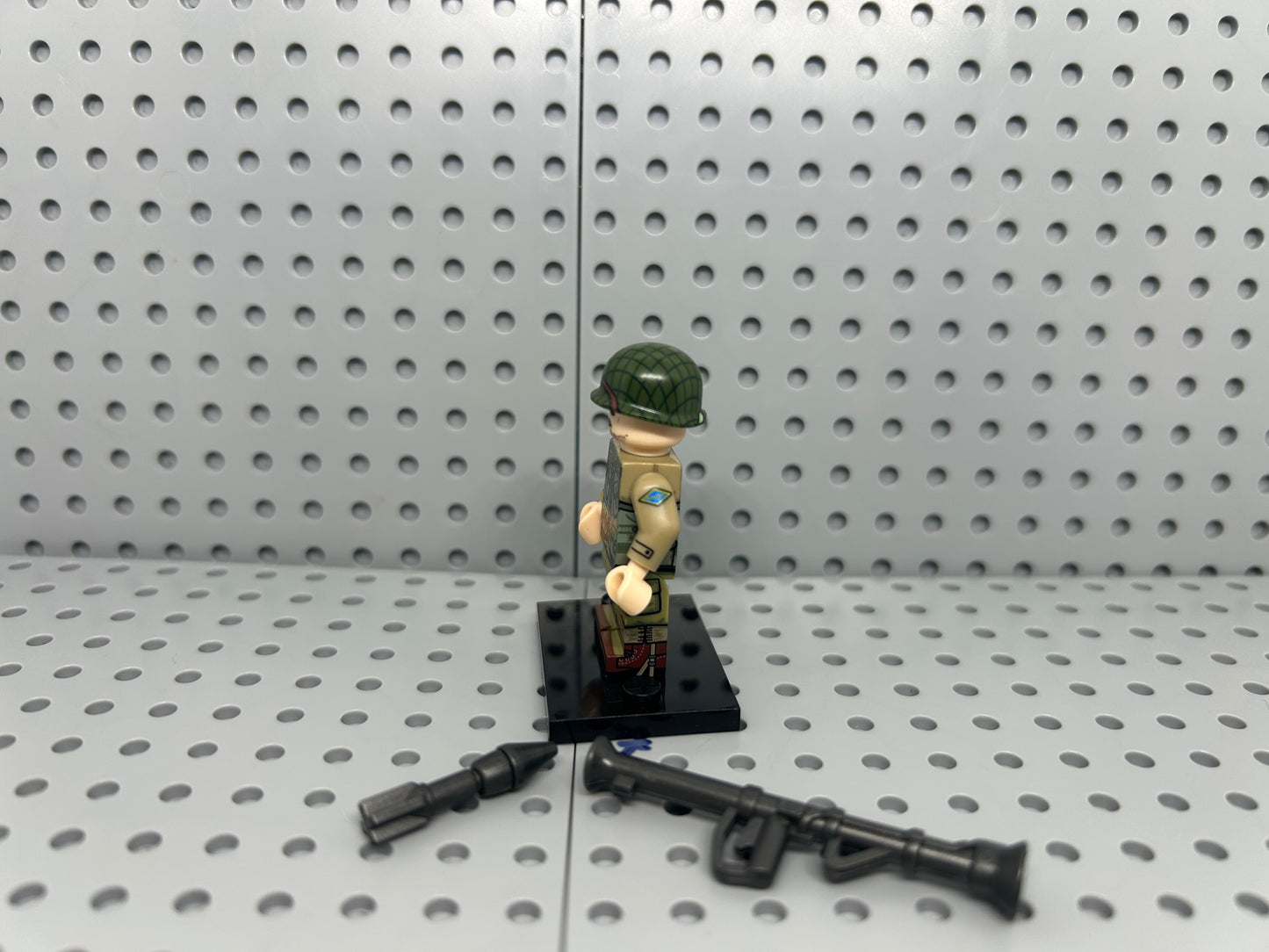 US Army Ranger Bazooka Custom Block-Style Figure