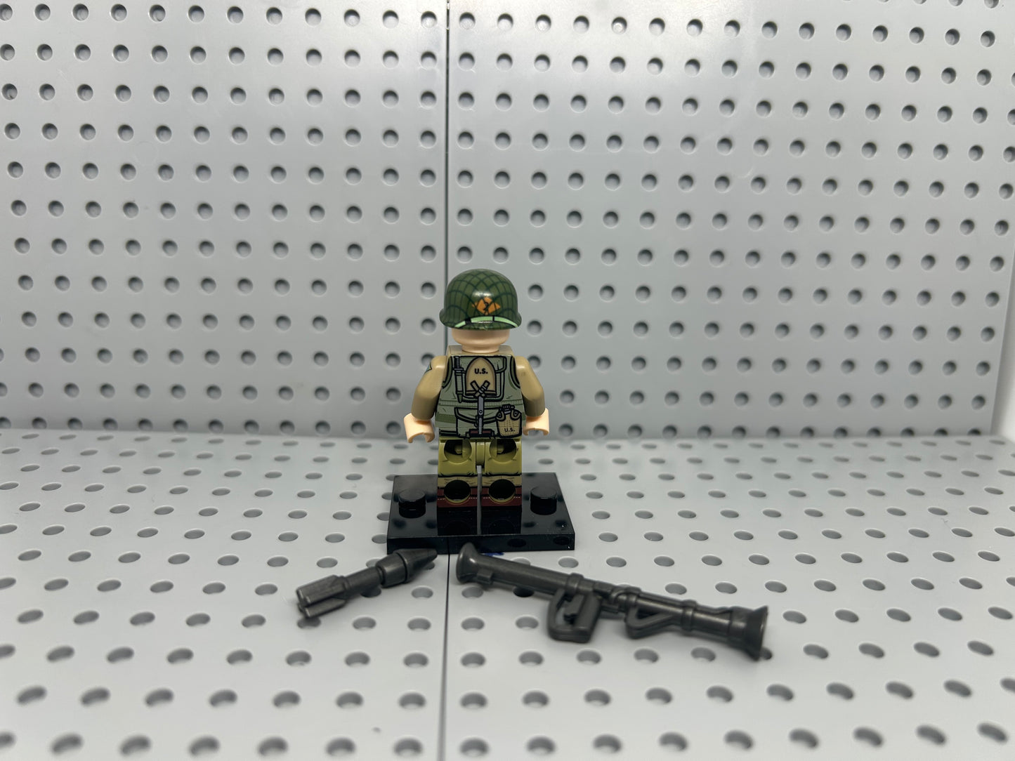 US Army Ranger Bazooka Custom Block-Style Figure