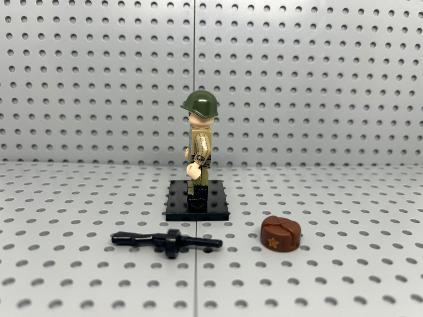 Russian Soldier Custom Block-Style Figure