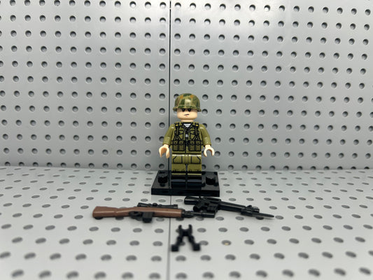 US Vietnam Sniper Soldier Custom Block-Style Figure