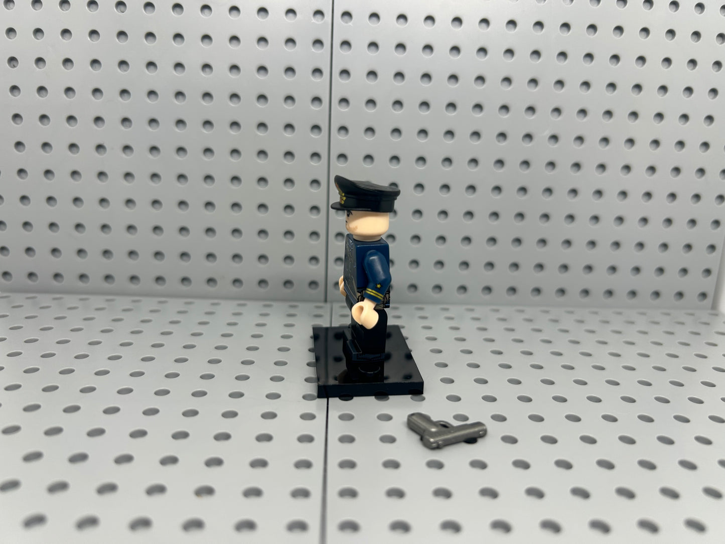 Russian Naval Officer Custom Block-Style Figure