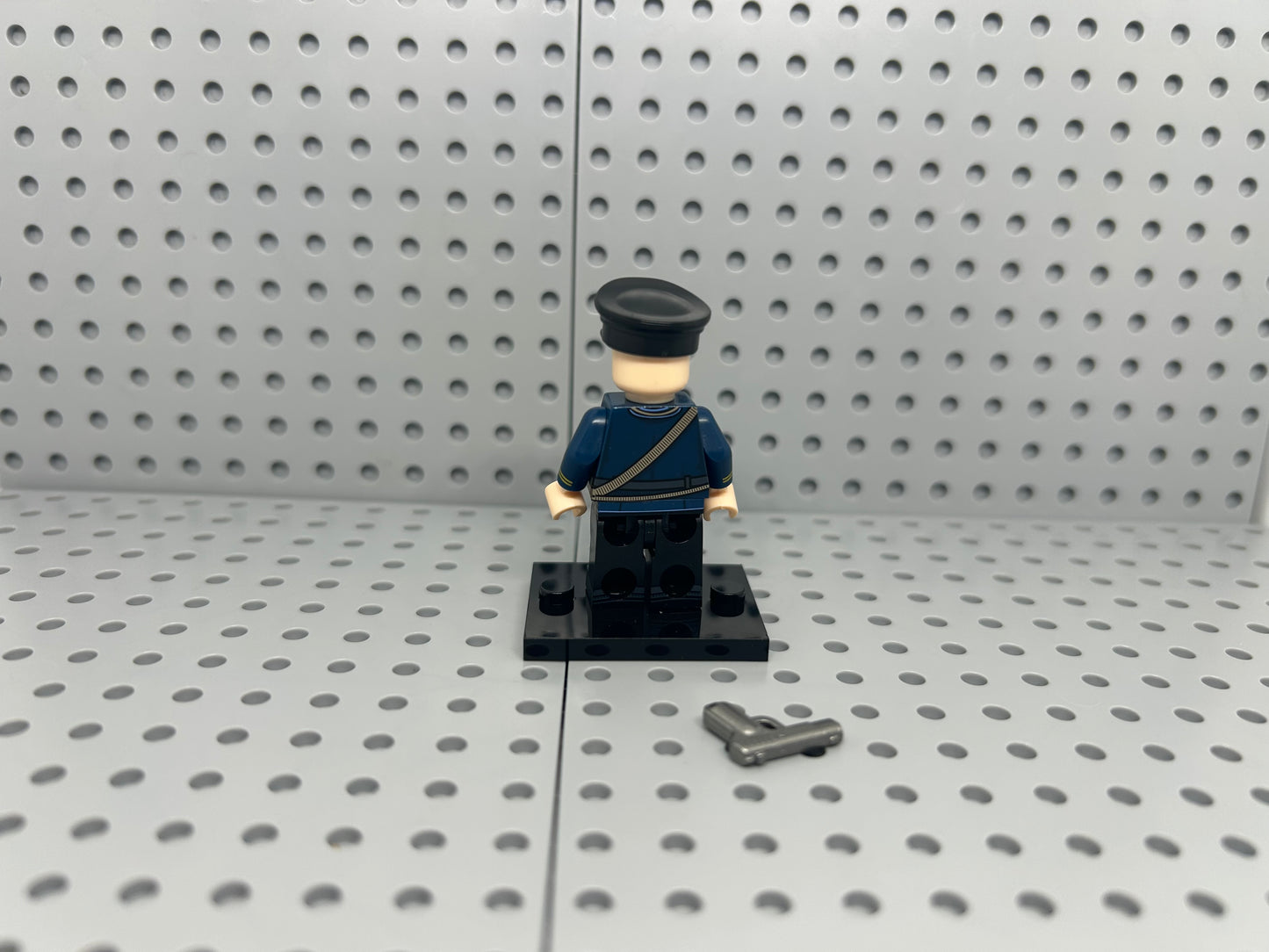 Russian Naval Officer Custom Block-Style Figure