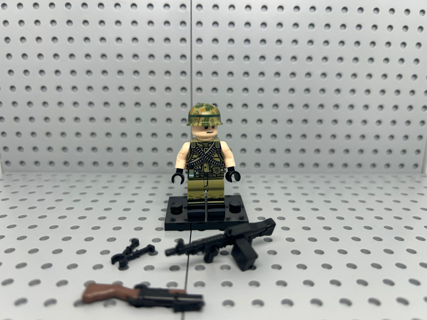US Vietnam Support Soldier Custom Block-Style Figure
