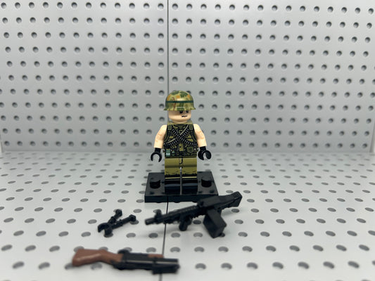 US Vietnam Support Soldier Custom Block-Style Figure