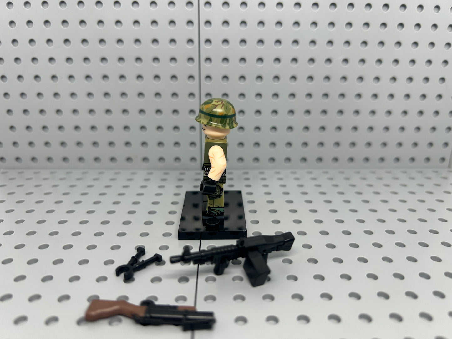 US Vietnam Support Soldier Custom Block-Style Figure