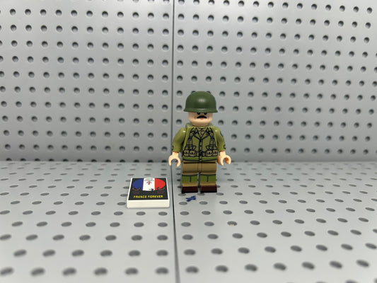 French Soldier Custom Block-Style Figure
